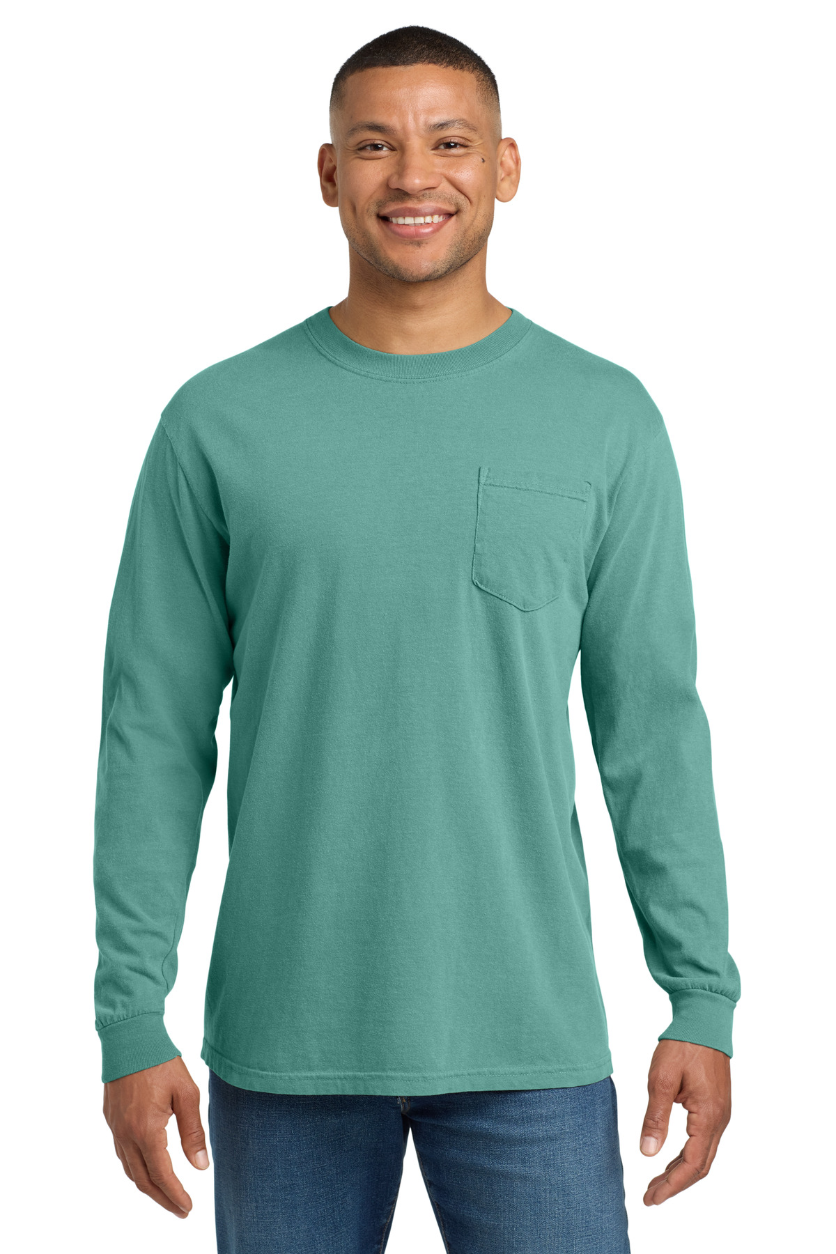 COMFORT COLORS ® Heavyweight Ring Spun Long Sleeve Pocket Tee. 4410 - Image 8