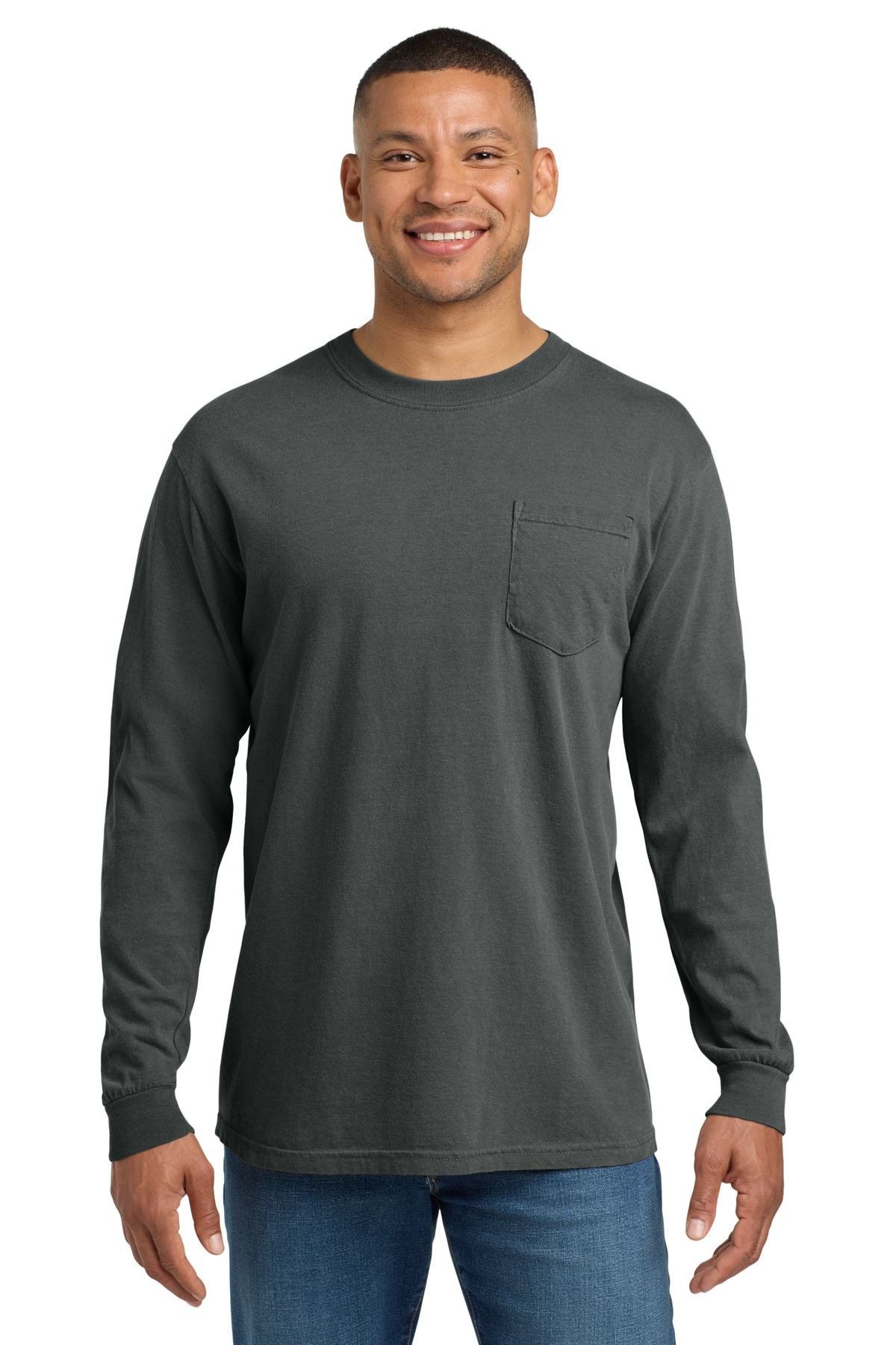 COMFORT COLORS ® Heavyweight Ring Spun Long Sleeve Pocket Tee. 4410 - Image 9