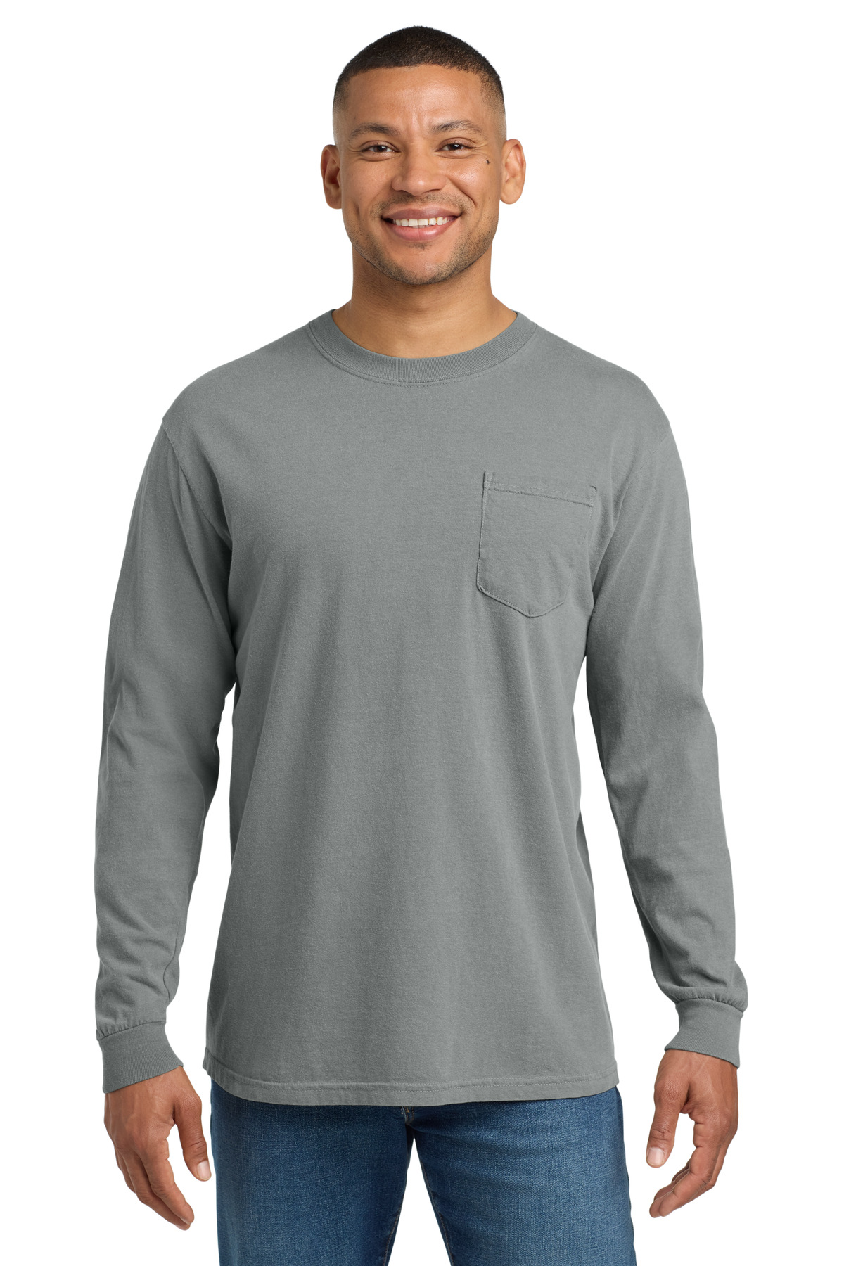COMFORT COLORS ® Heavyweight Ring Spun Long Sleeve Pocket Tee. 4410 - Image 12