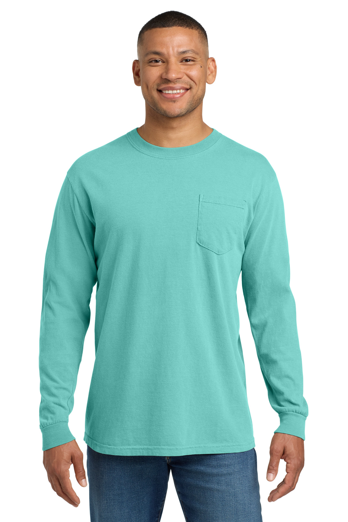 COMFORT COLORS ® Heavyweight Ring Spun Long Sleeve Pocket Tee. 4410 - Image 16