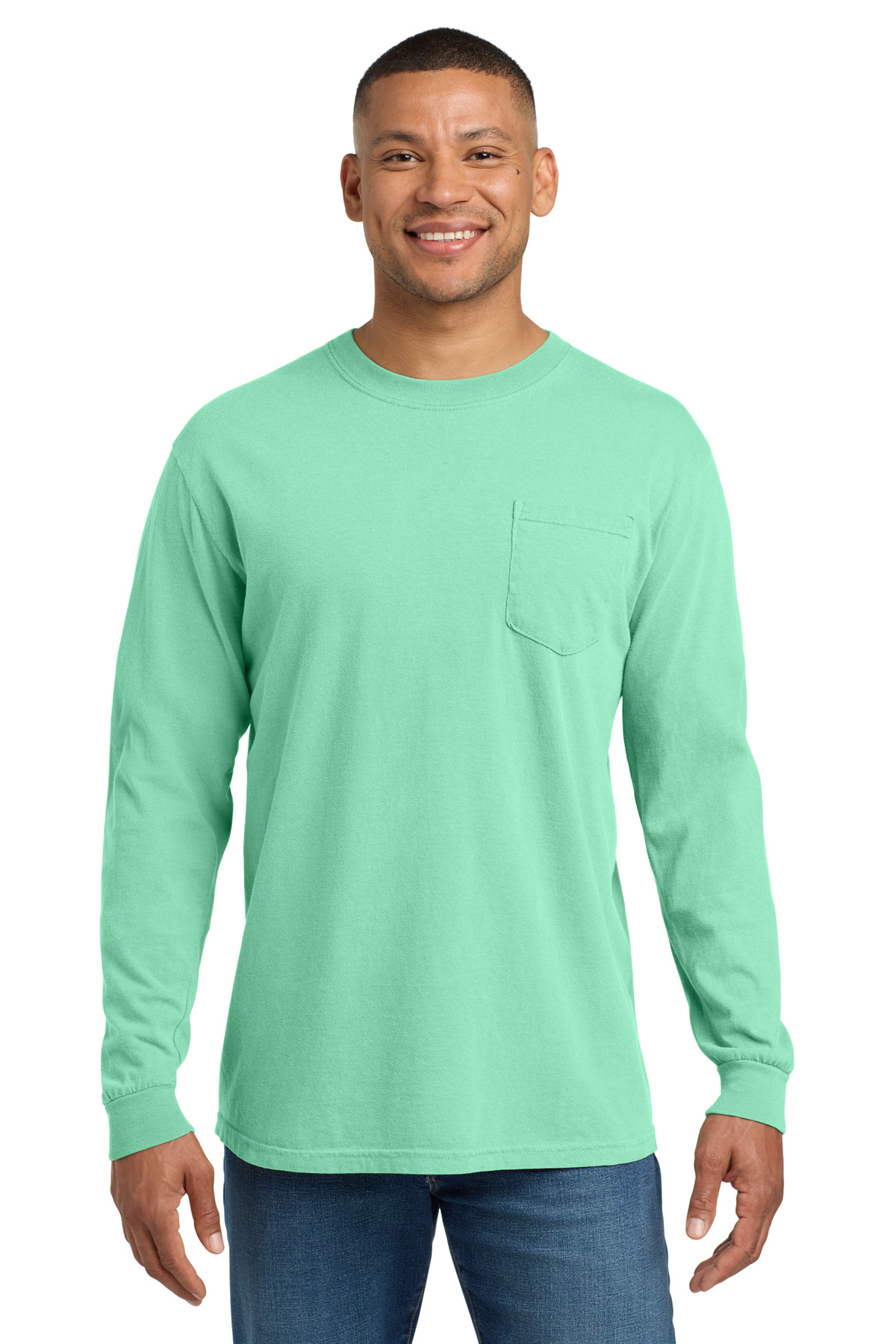 COMFORT COLORS ® Heavyweight Ring Spun Long Sleeve Pocket Tee. 4410 - Image 23