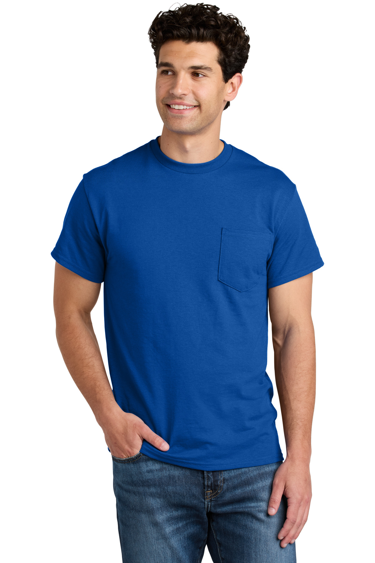 Gildan ® - DryBlend ® 50 Cotton/50 Poly Pocket T-Shirt. 8300 - Image 7