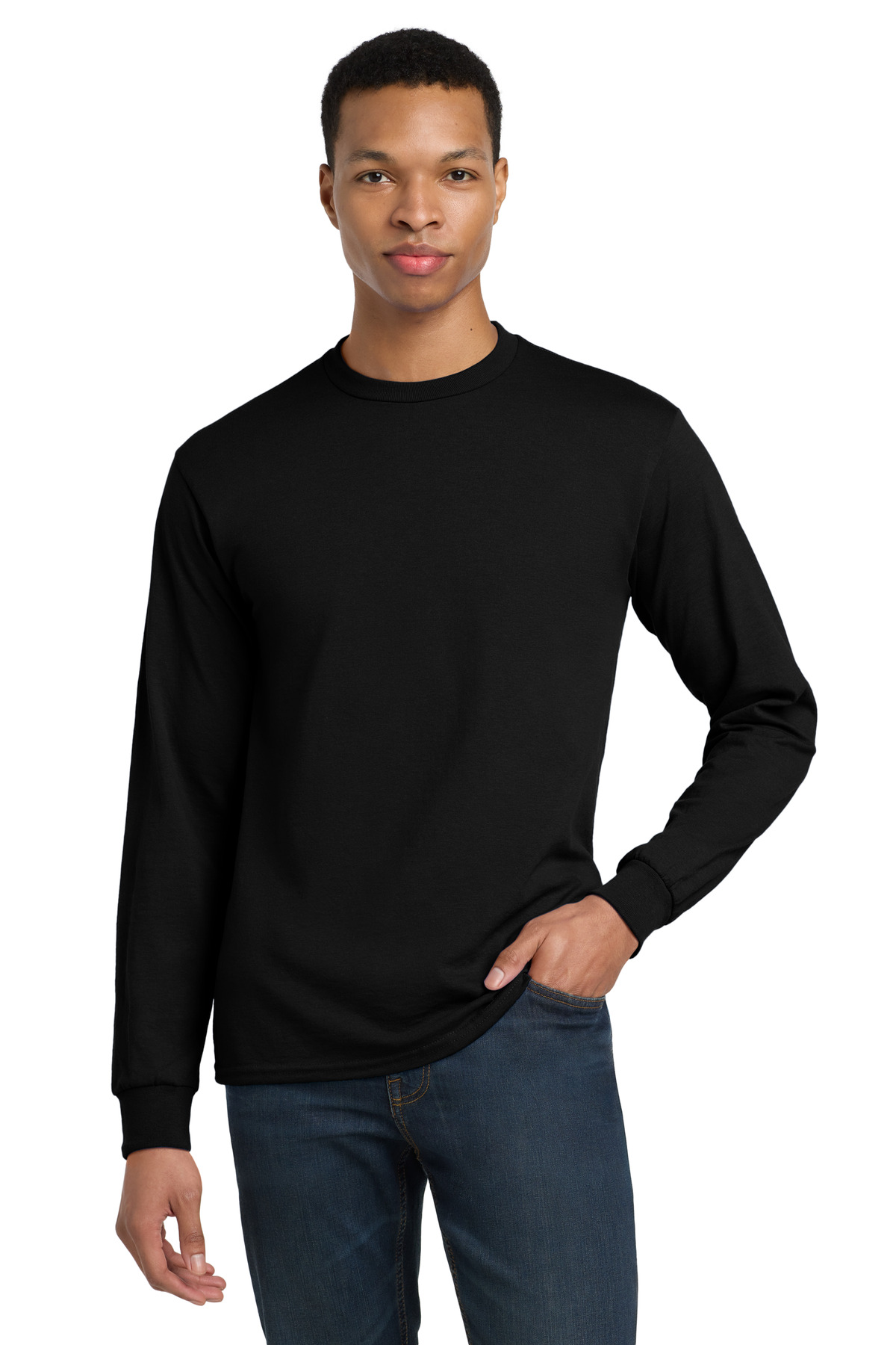 Gildan ® - DryBlend ® 50 Cotton/50 Poly Long Sleeve T-Shirt. 8400 - Image 3