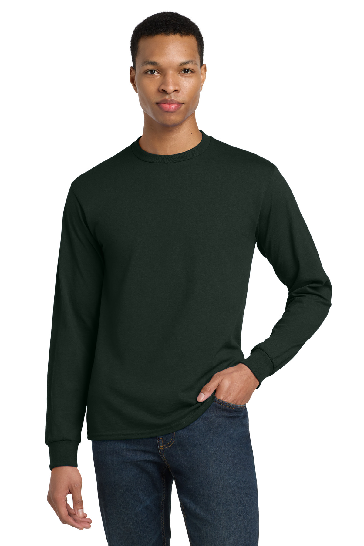 Gildan ® - DryBlend ® 50 Cotton/50 Poly Long Sleeve T-Shirt. 8400 - Image 4