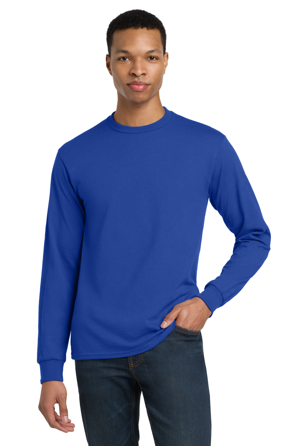 Gildan ® - DryBlend ® 50 Cotton/50 Poly Long Sleeve T-Shirt. 8400 - Image 10