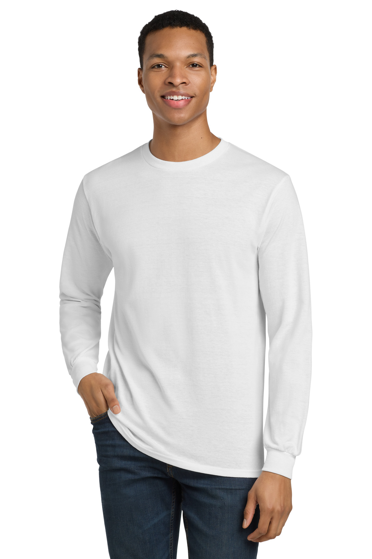 Gildan ® - DryBlend ® 50 Cotton/50 Poly Long Sleeve T-Shirt. 8400 - Image 14
