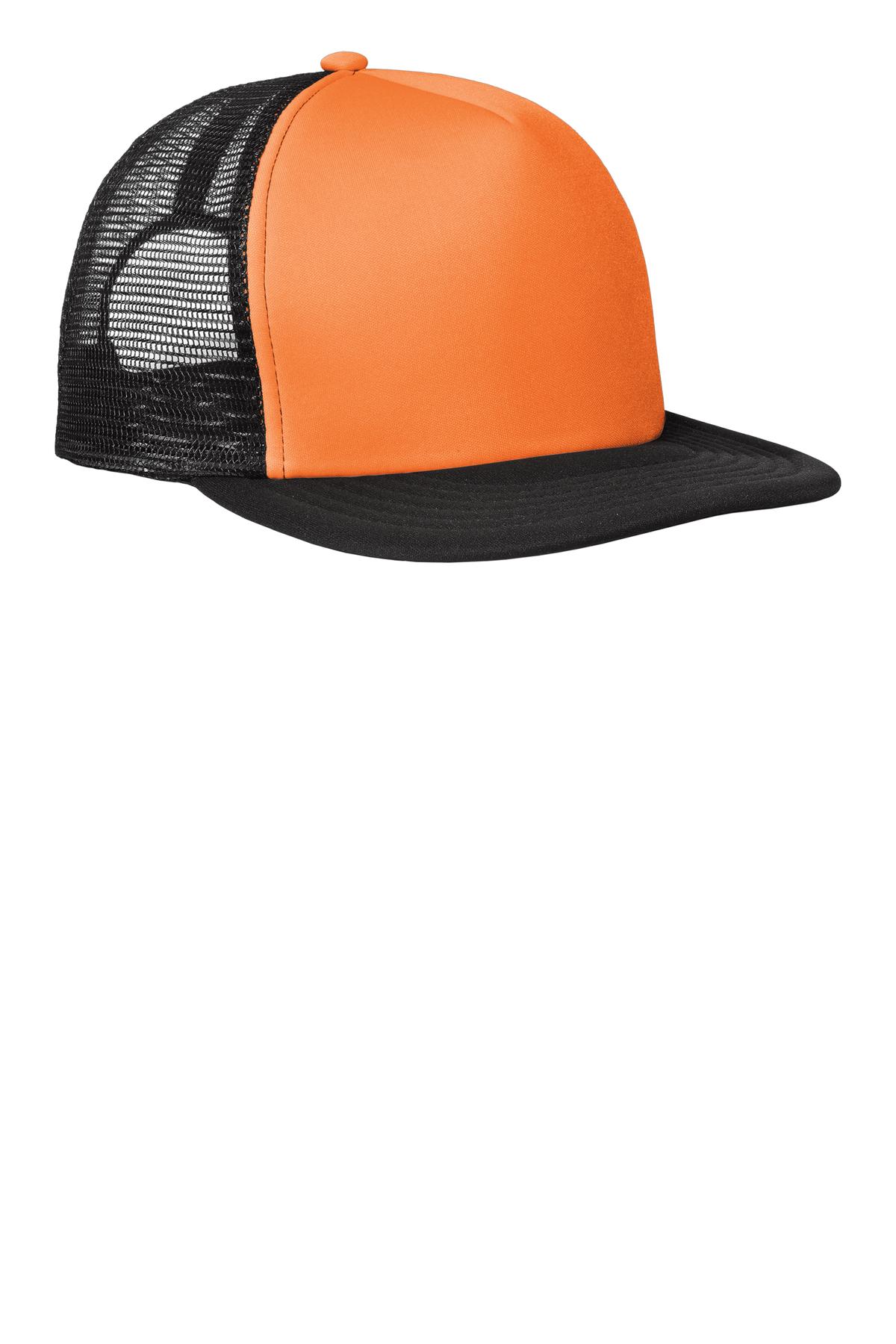 District ® Flat Bill Snapback Trucker Cap. DT624 - Image 3