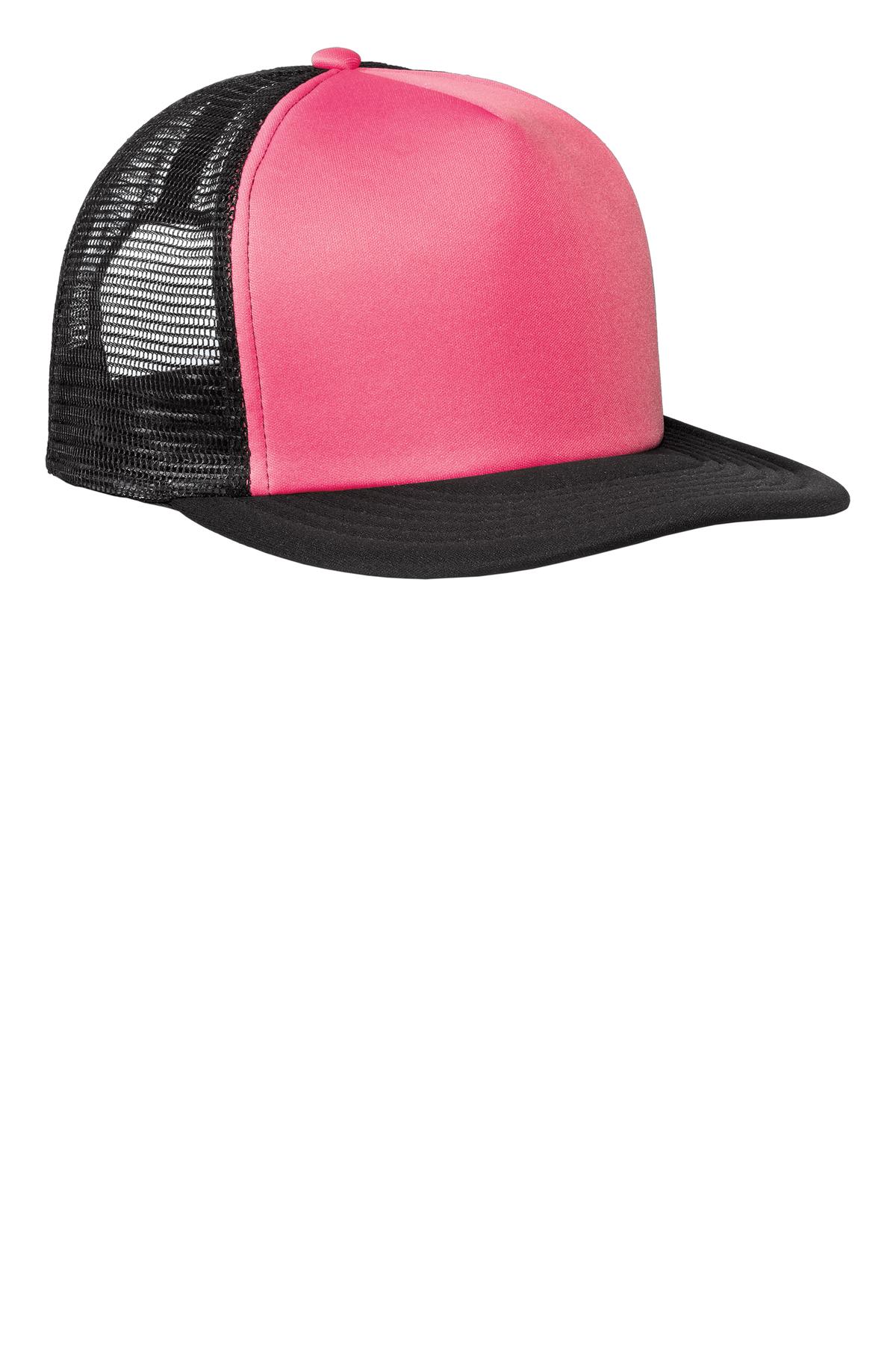 District ® Flat Bill Snapback Trucker Cap. DT624 - Image 4