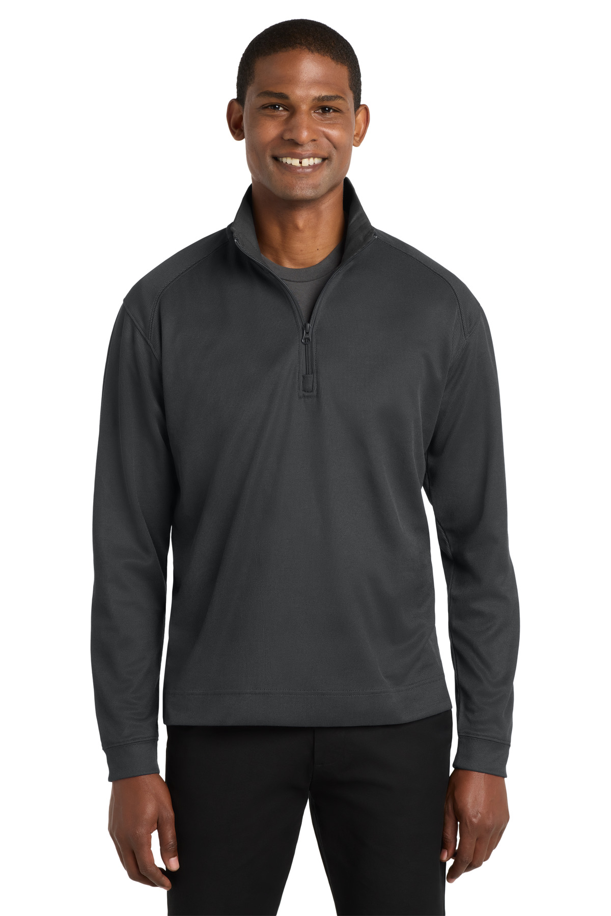 Port Authority ® Vertical Texture 1/4-Zip Pullover. K805 - Image 3