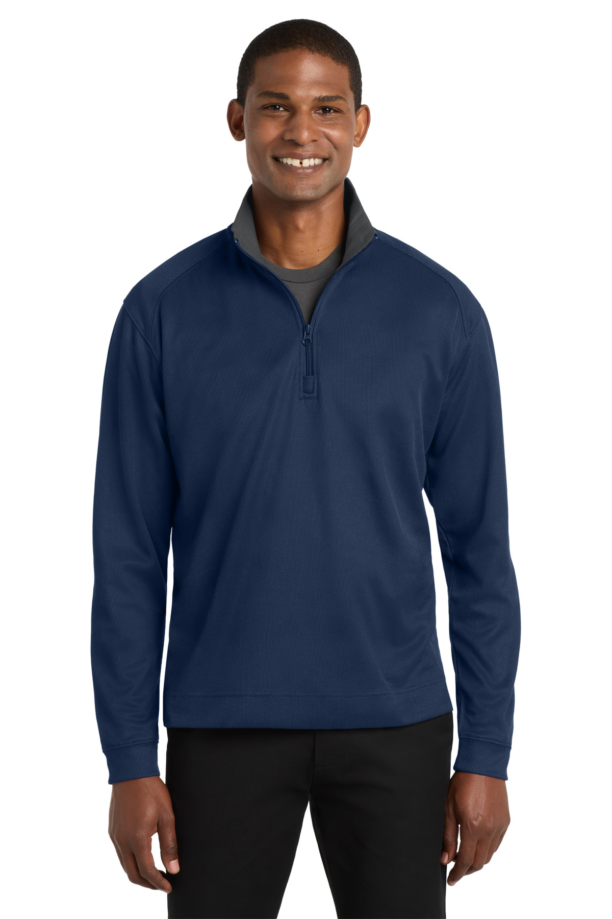 Port Authority ® Vertical Texture 1/4-Zip Pullover. K805 - Image 4