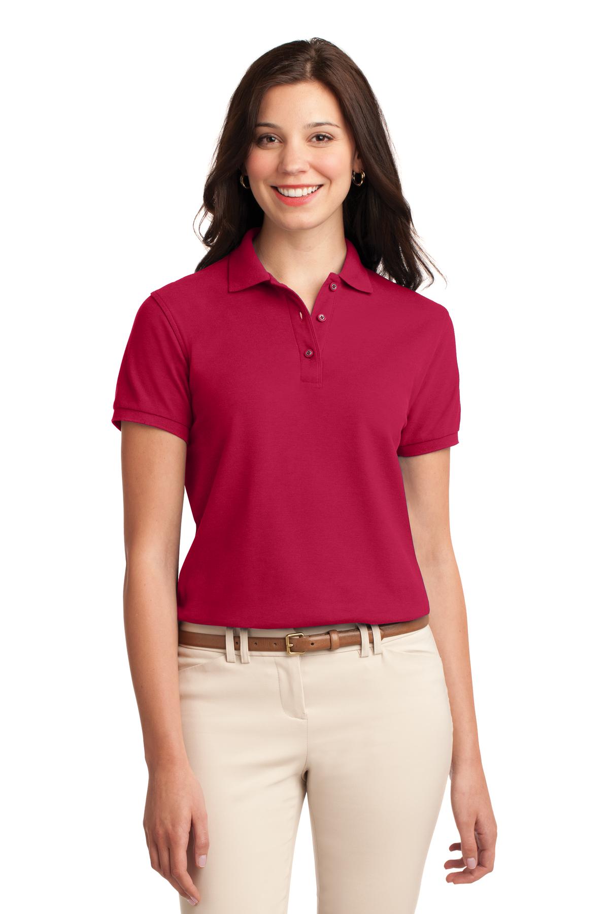 Port Authority ® Women's Silk Touch Polo. L500 - Image 9