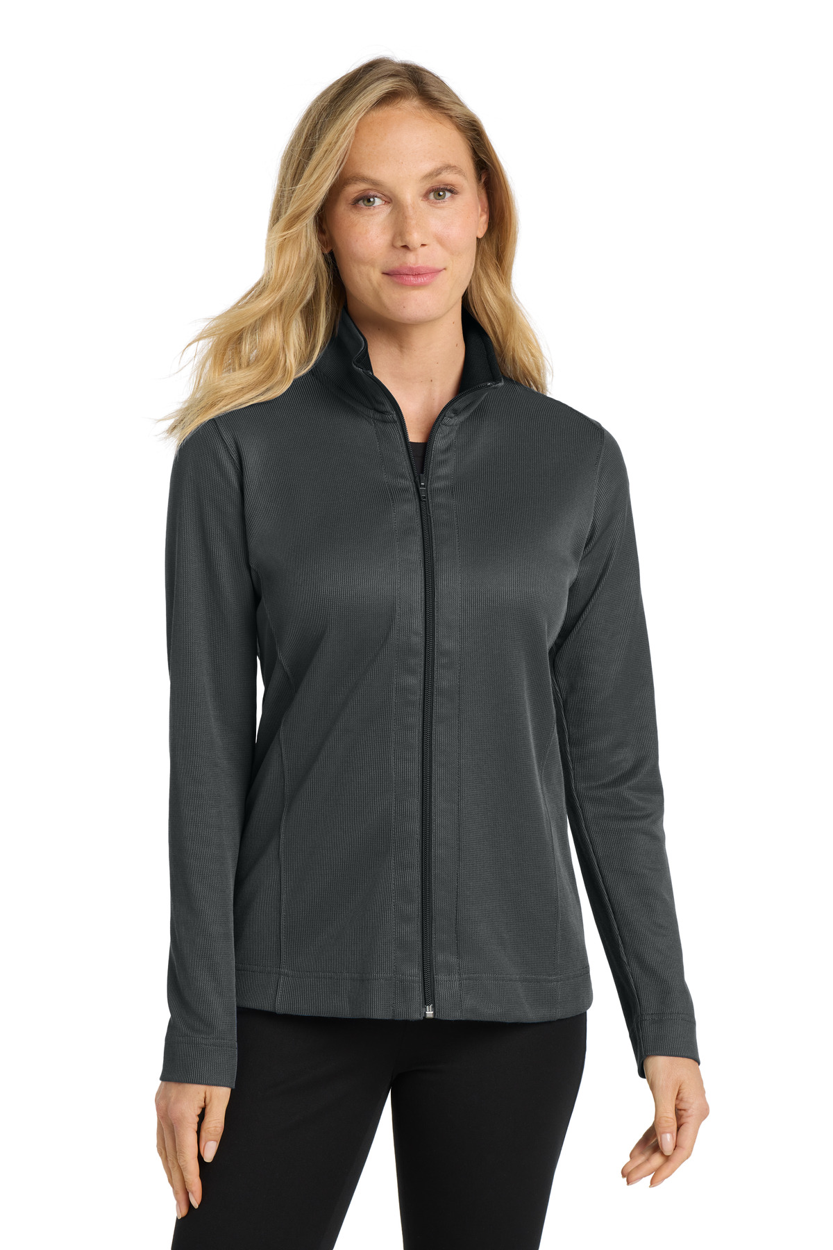 Port Authority ® Women's Vertical Texture Full-Zip Jacket. L805 - Image 3