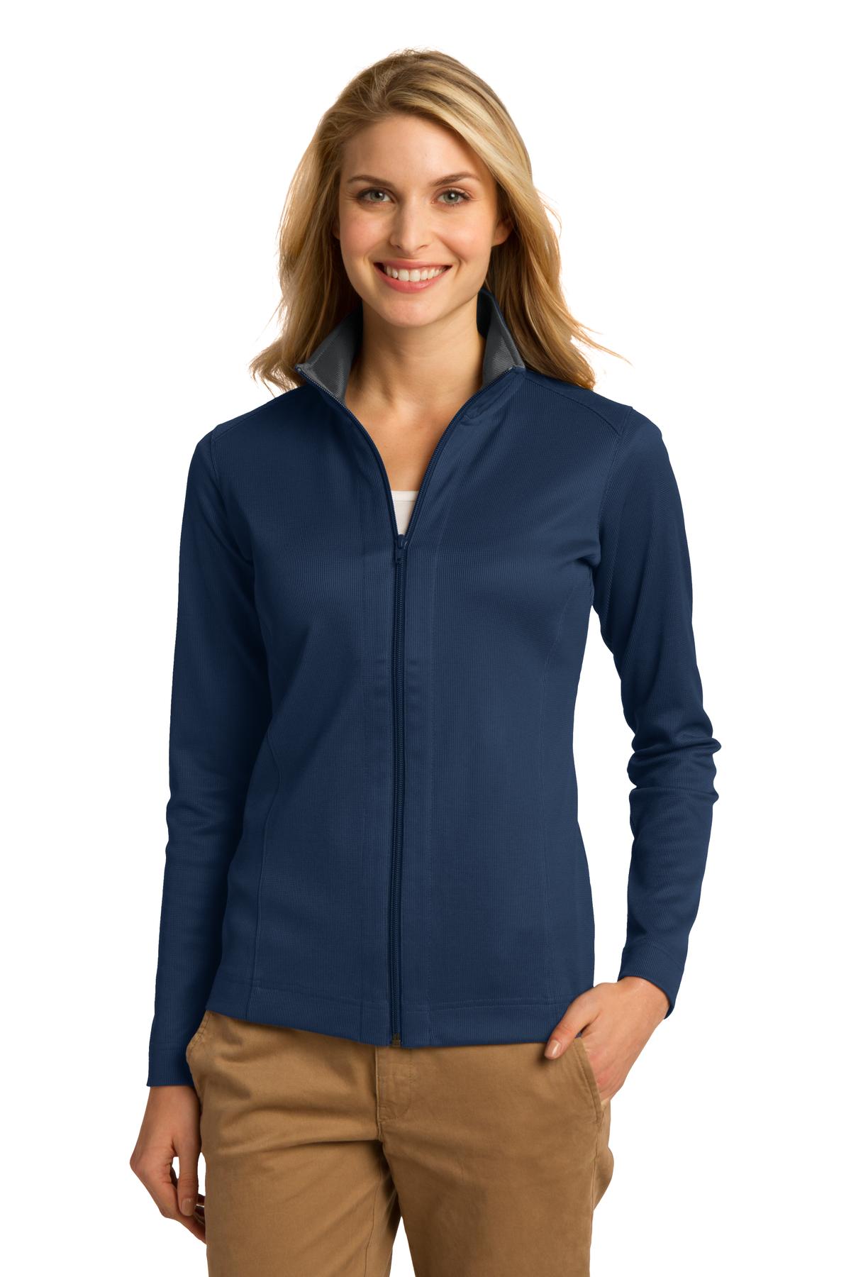 Port Authority ® Women's Vertical Texture Full-Zip Jacket. L805 - Image 4