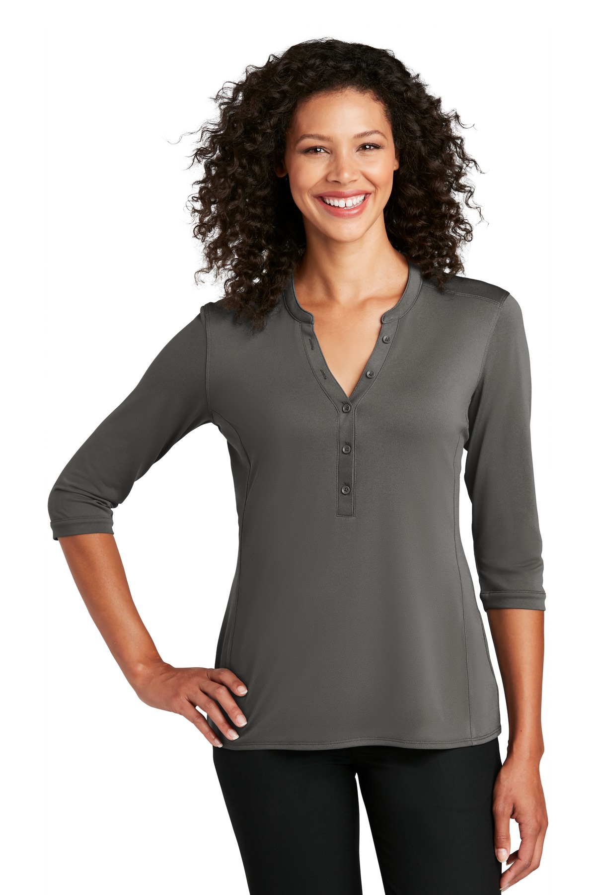 Port Authority ® Women's UV Choice Pique Henley LK750 - Image 8