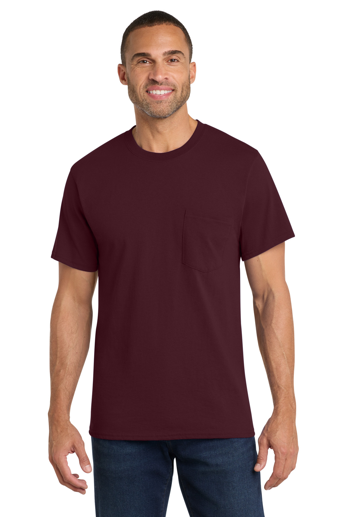 Port & Co Core Cotton Pocket Tee. PC54P - Image 5