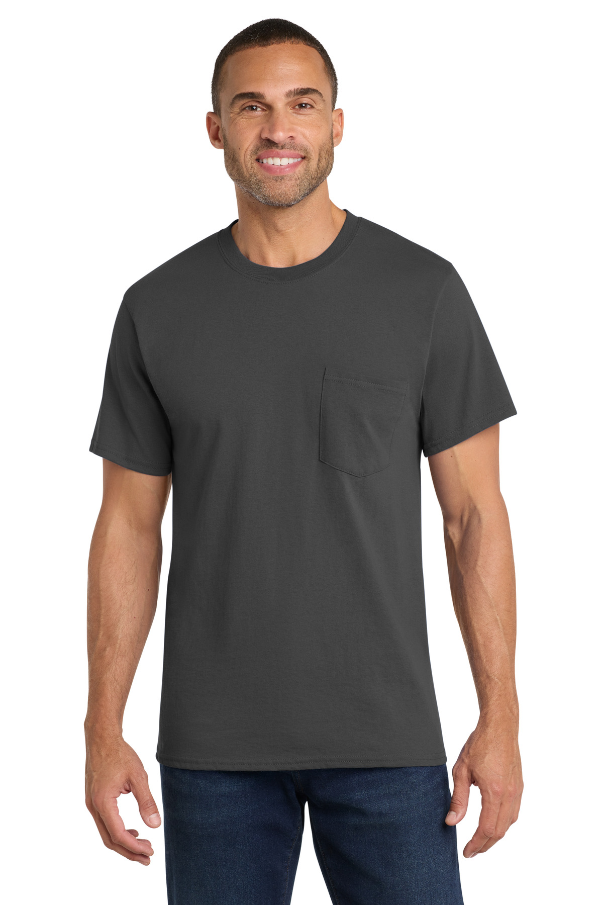 Port & Co Core Cotton Pocket Tee. PC54P - Image 7