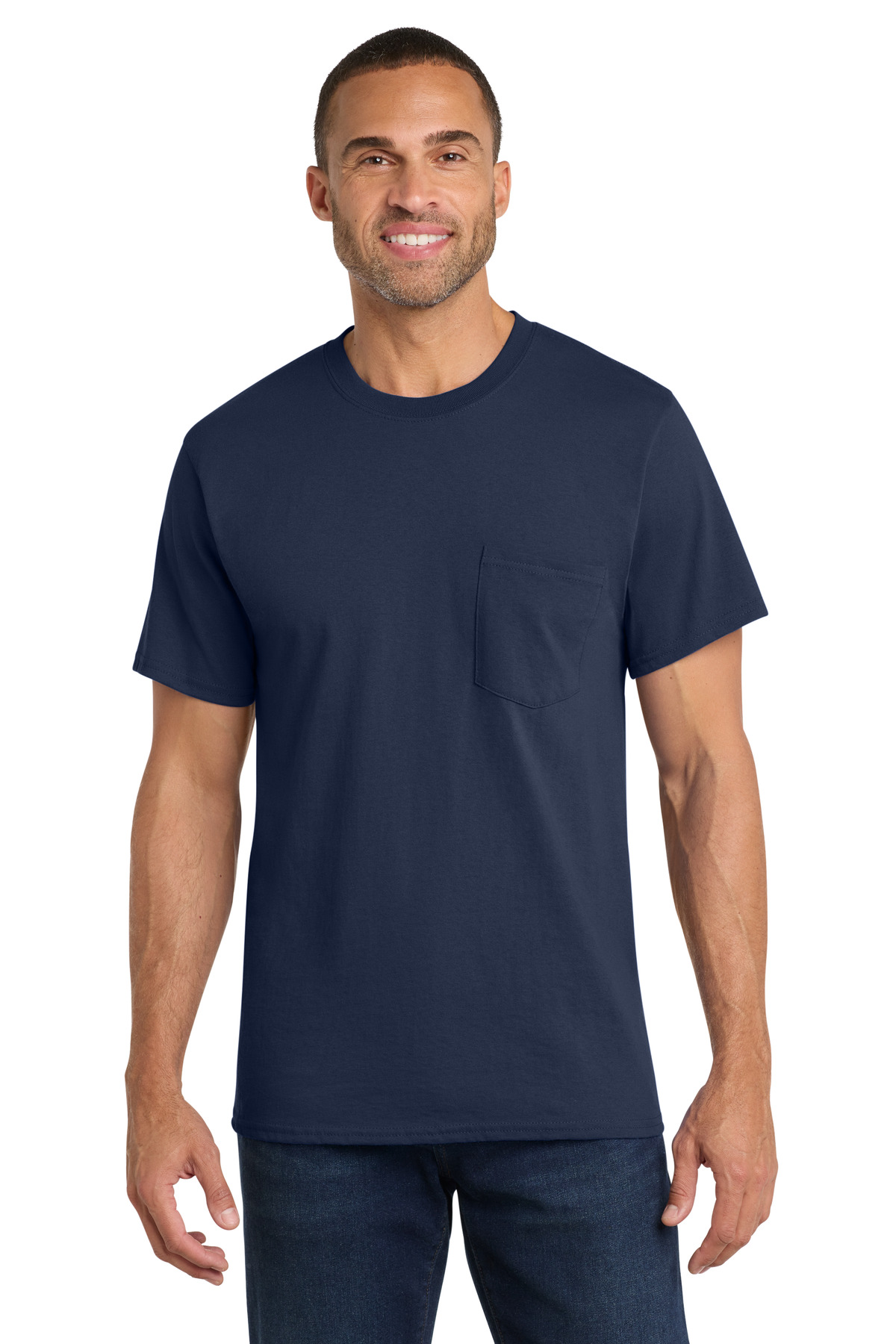 Port & Co Core Cotton Pocket Tee. PC54P - Image 21
