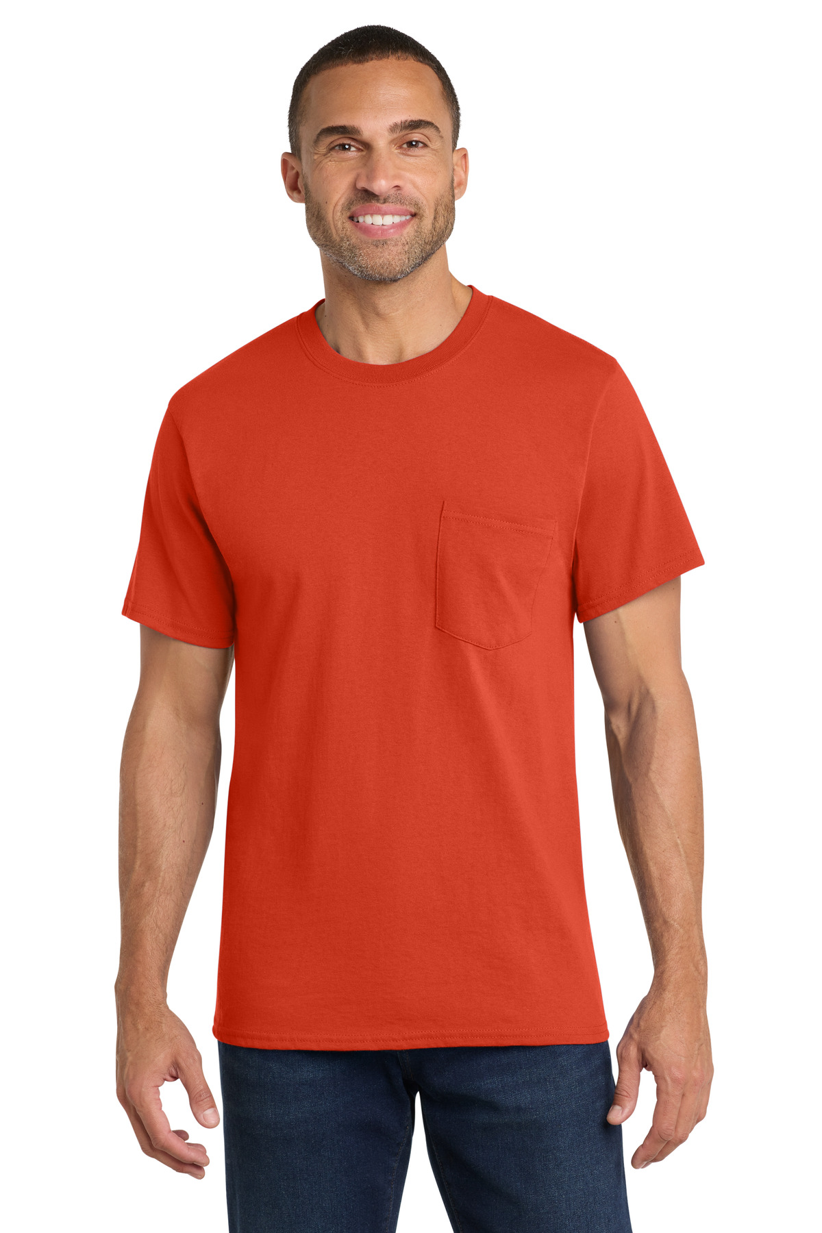Port & Co Core Cotton Pocket Tee. PC54P - Image 22