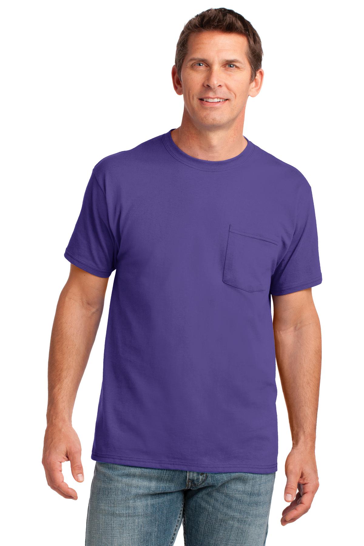 Port & Co Core Cotton Pocket Tee. PC54P - Image 22