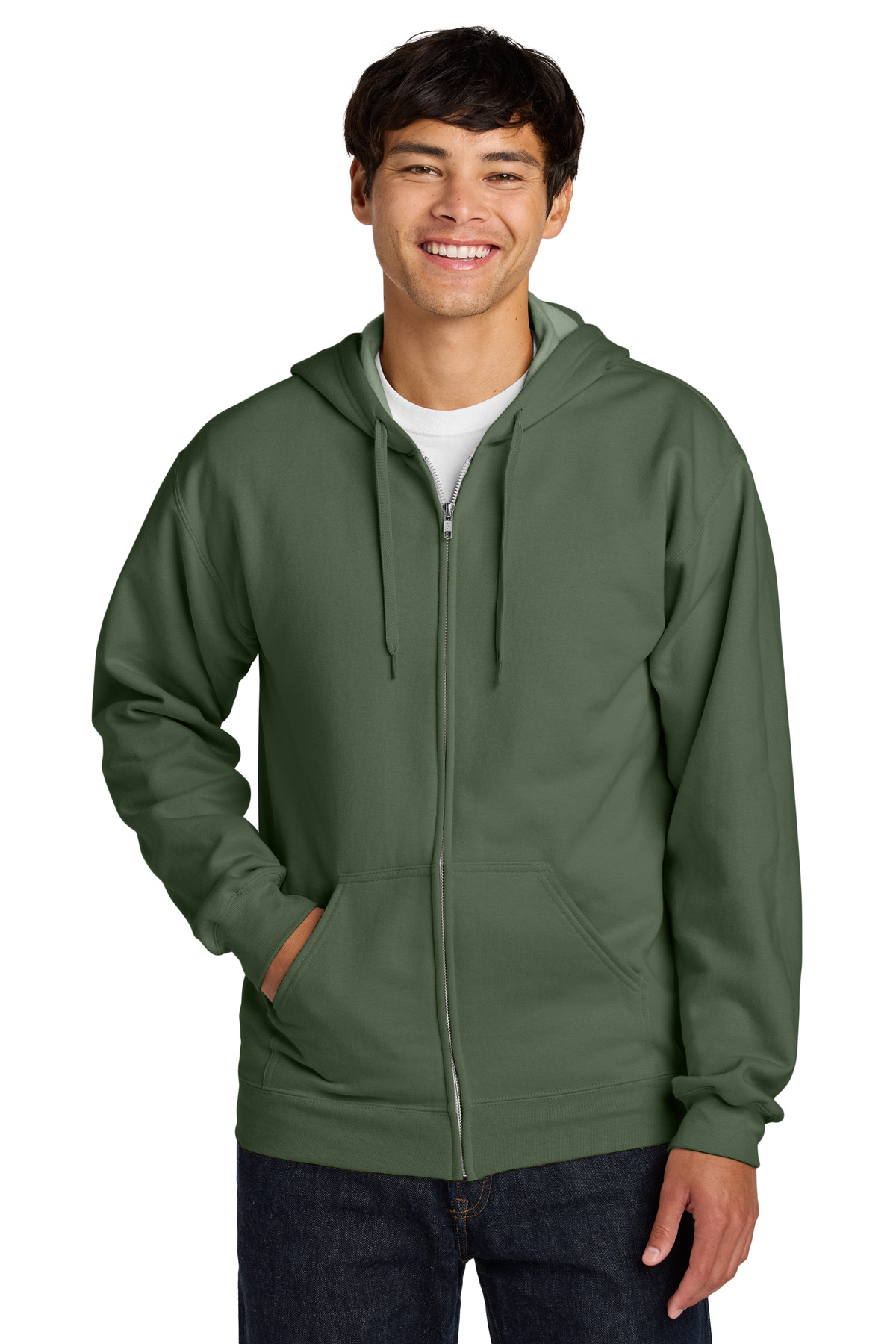 Gildan Softstyle ® Midweight Fleece Full-Zip Hooded Sweatshirt SF600 - Image 6