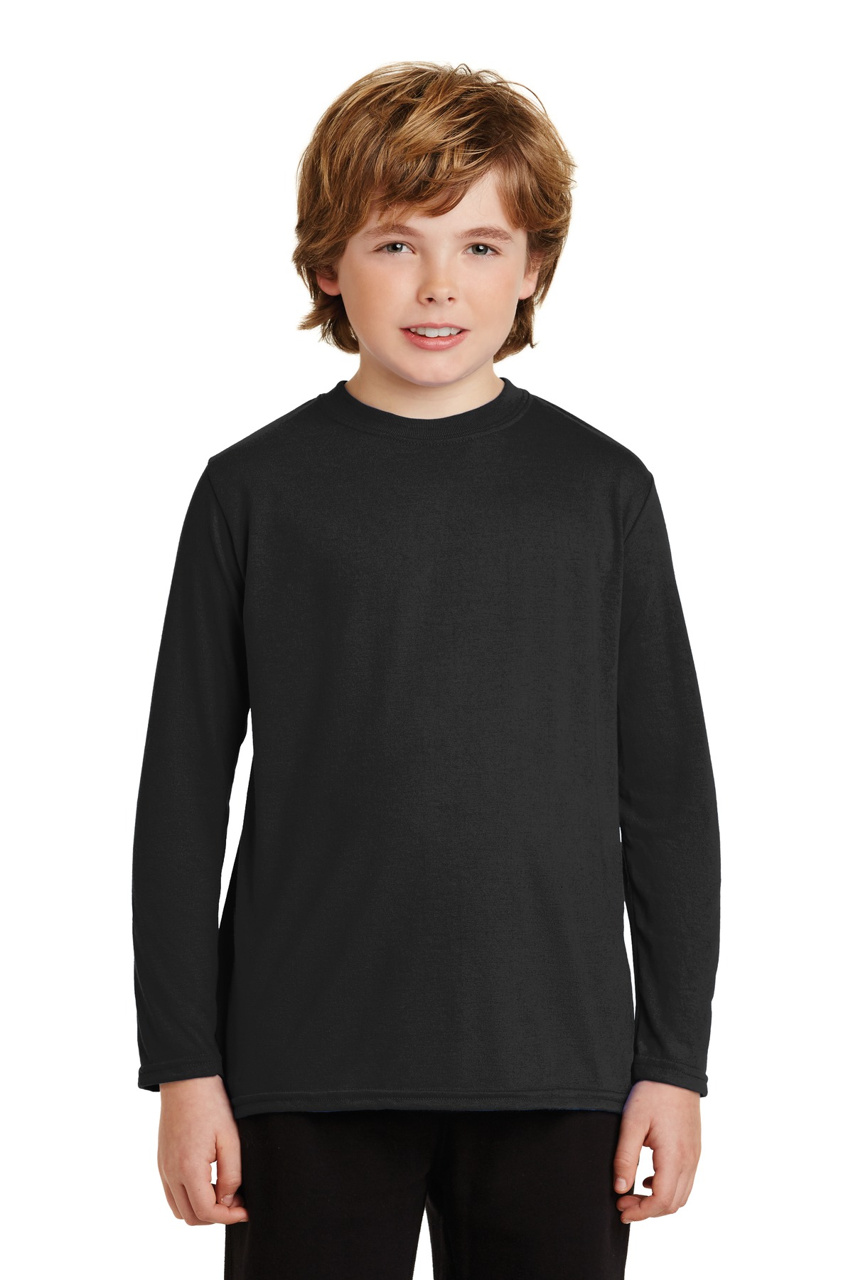 DISCONTINUED Gildan ® Youth Gildan Performance ® Long Sleeve T-Shirt. 42400B - Image 2