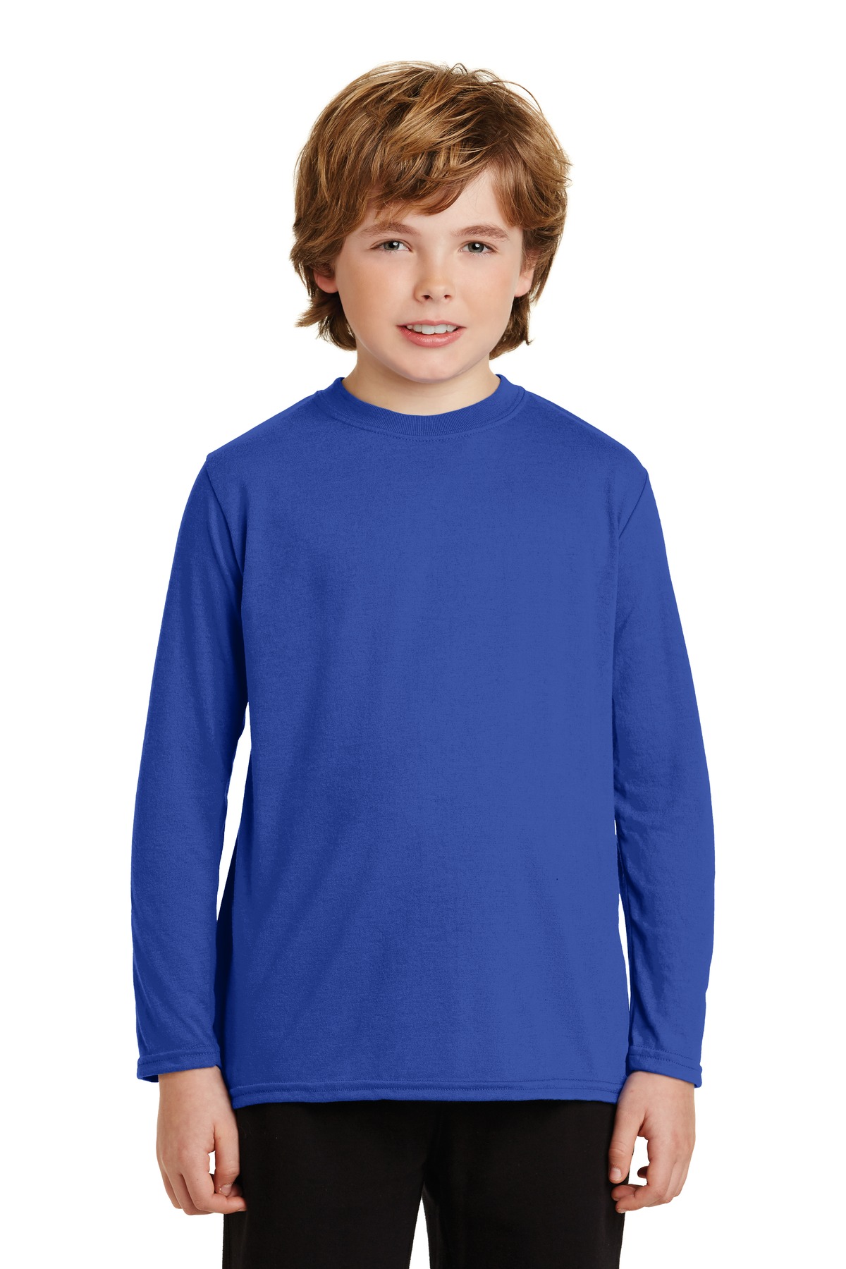 DISCONTINUED Gildan ® Youth Gildan Performance ® Long Sleeve T-Shirt. 42400B - Image 7