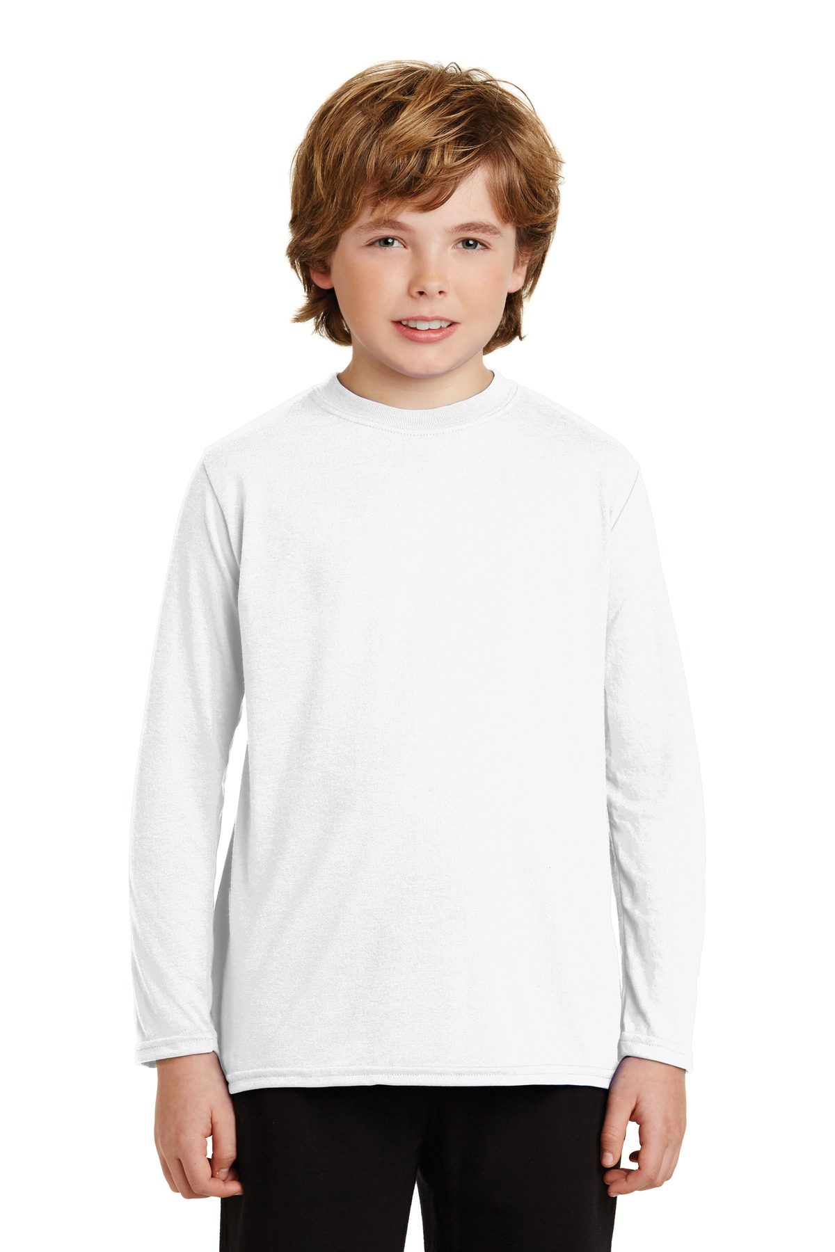 DISCONTINUED Gildan ® Youth Gildan Performance ® Long Sleeve T-Shirt. 42400B - Image 9