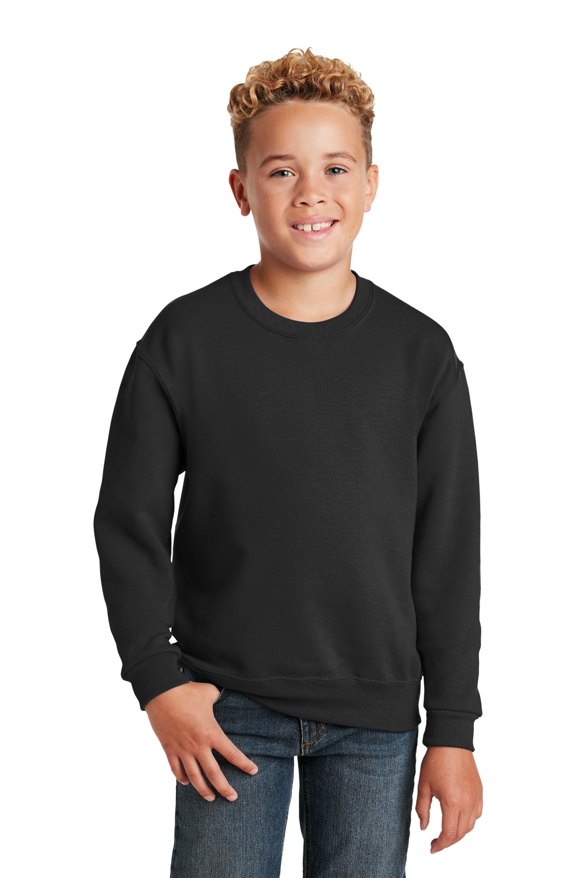 Jerzees ® - Youth NuBlend ® Crewneck Sweatshirt. 562B - Image 3