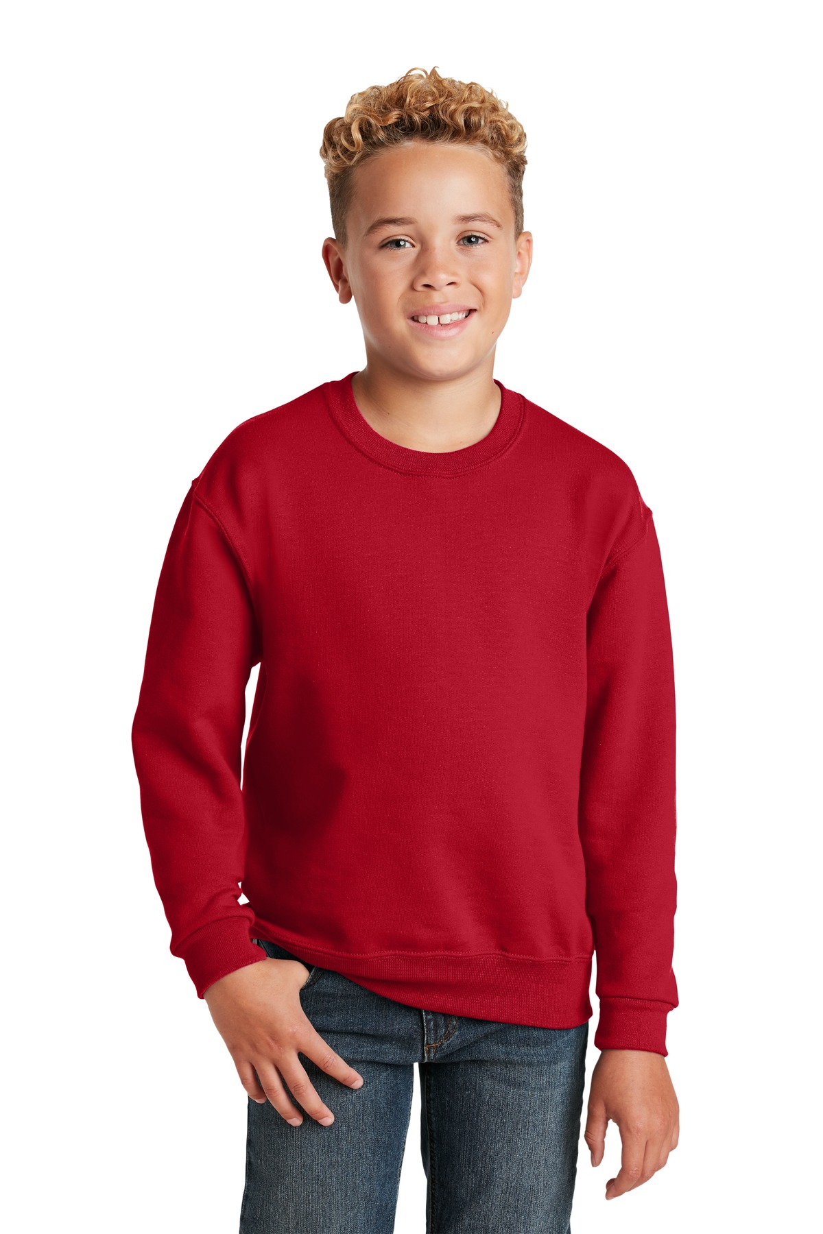 Jerzees ® - Youth NuBlend ® Crewneck Sweatshirt. 562B - Image 4