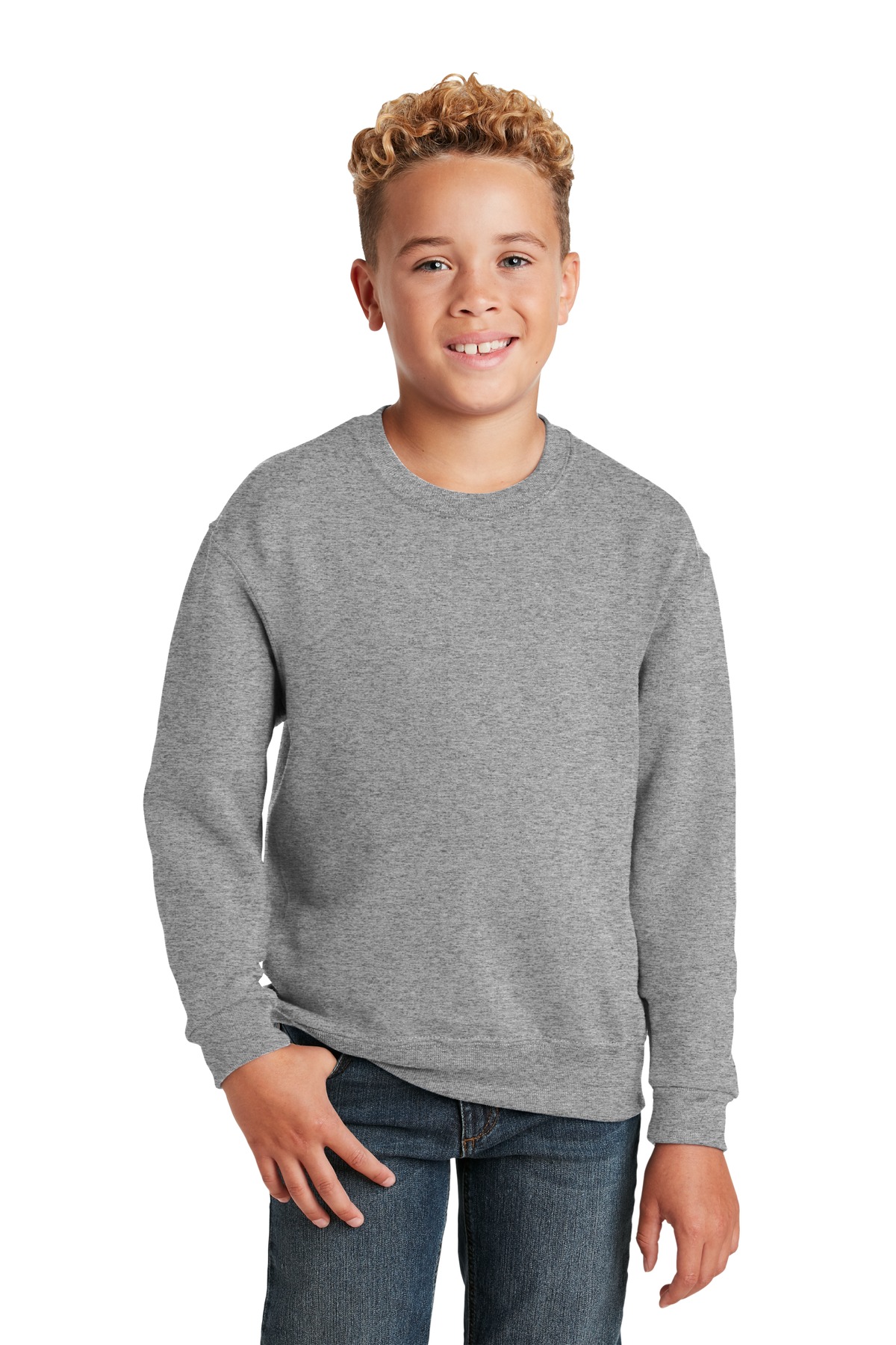 Jerzees ® - Youth NuBlend ® Crewneck Sweatshirt. 562B - Image 5