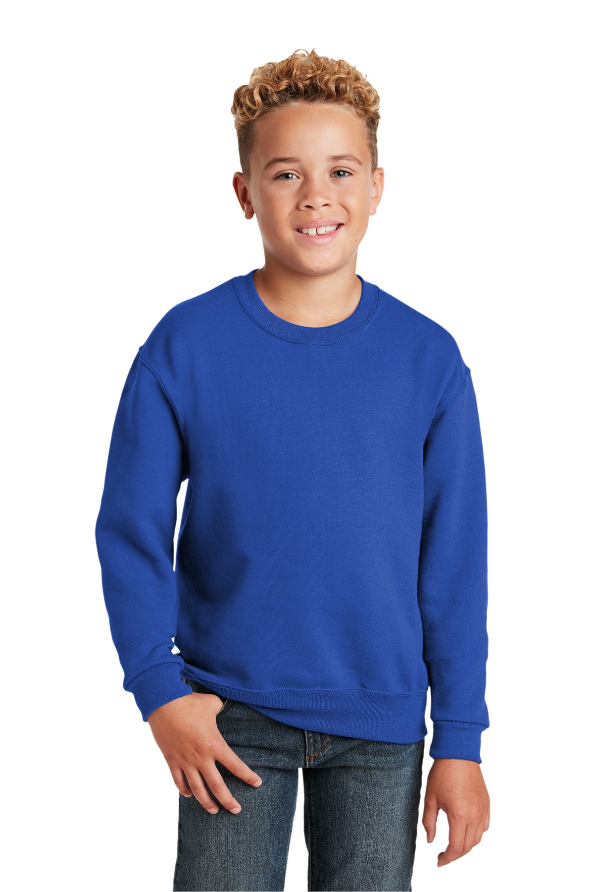 Jerzees ® - Youth NuBlend ® Crewneck Sweatshirt. 562B - Image 6